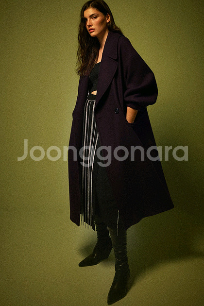 자라 오버사이즈 울 코트--2