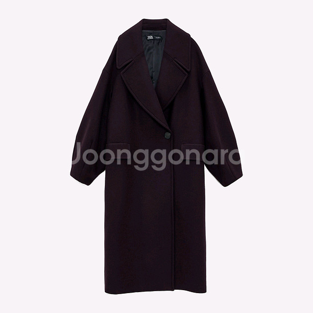 자라 오버사이즈 울 코트--3