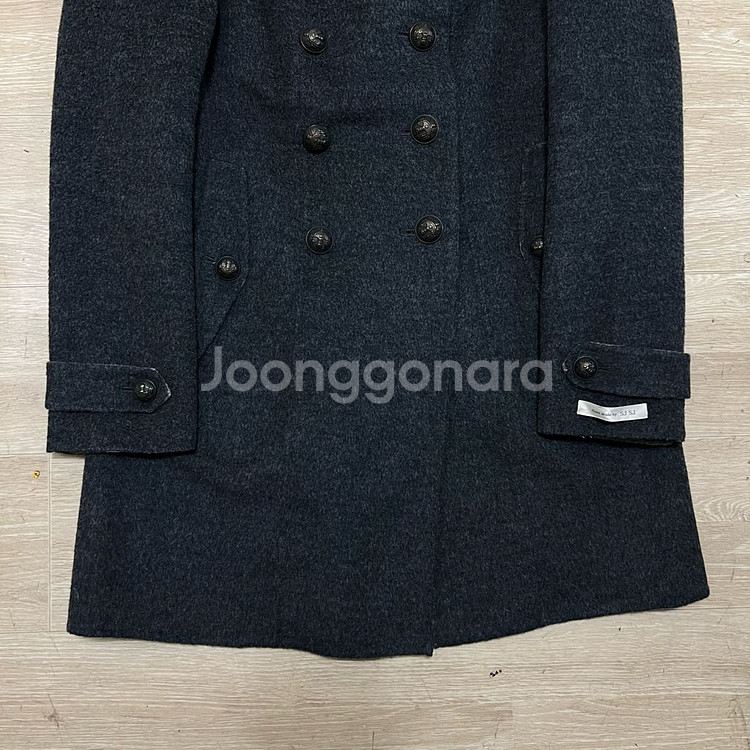 한섬 SJSJ 여성 양모 앙고라 더블 코트 S/90--2