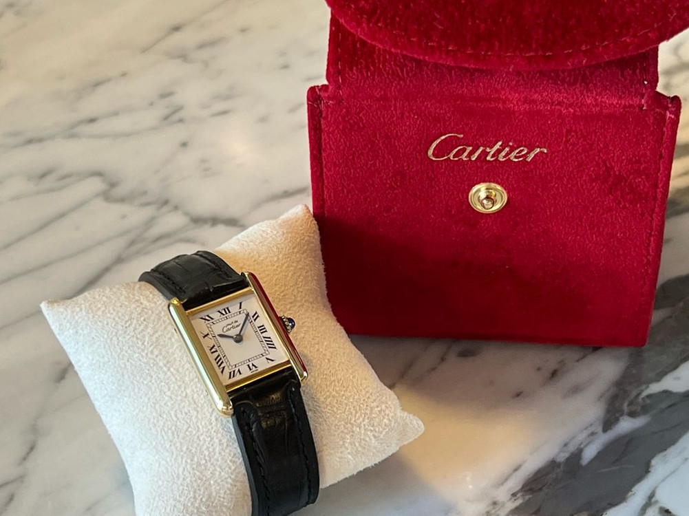 까르띠에 머스트탱크 시계(스몰) | Cartier 이미지