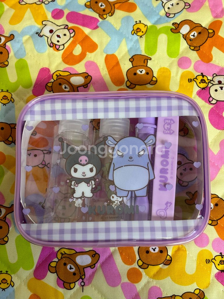 쿠로미 여행용 파우치세트 (정품 새상품)--0