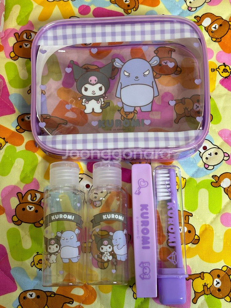 쿠로미 여행용 파우치세트 (정품 새상품)--2