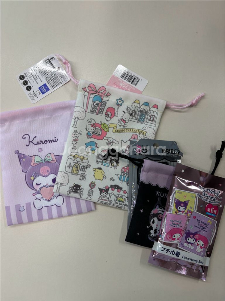 산리오 쿠로미 등 파우치 택 채 새상품--0