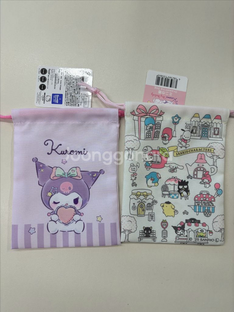 산리오 쿠로미 등 파우치 택 채 새상품--1