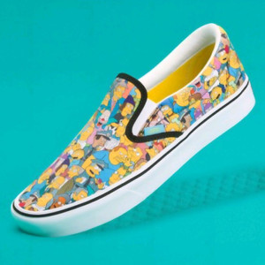 반스 더 심슨 콜라보 한정판 남성 슬립온 270 미개봉