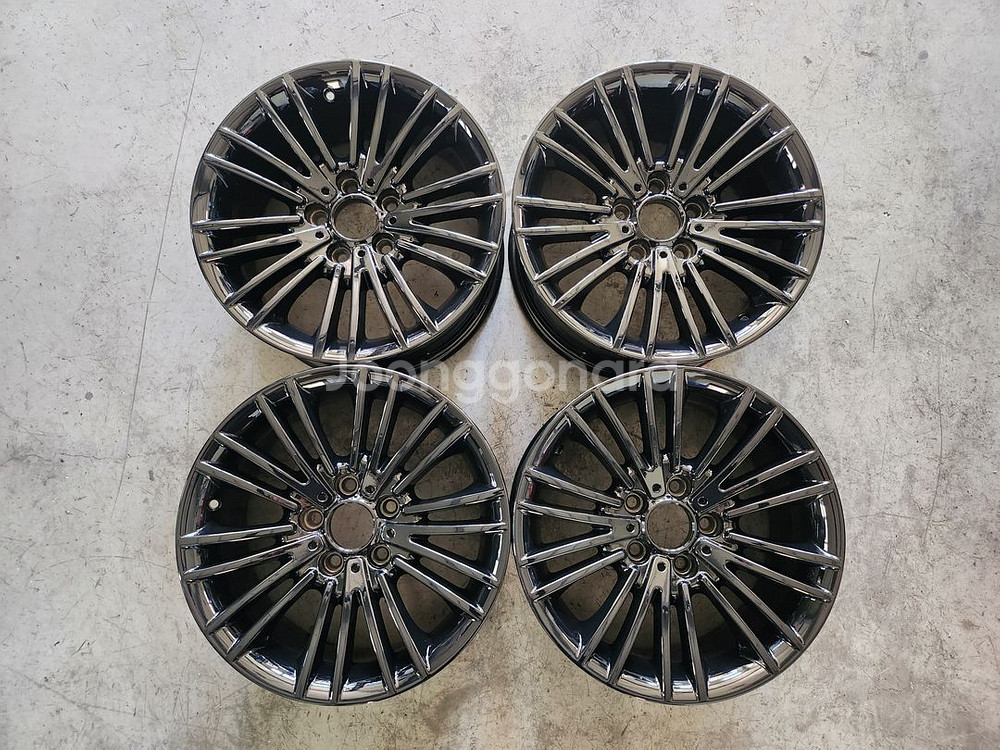 BMW F10 17인치 페리휠 럭셔리 블랙휠 순정휠--0