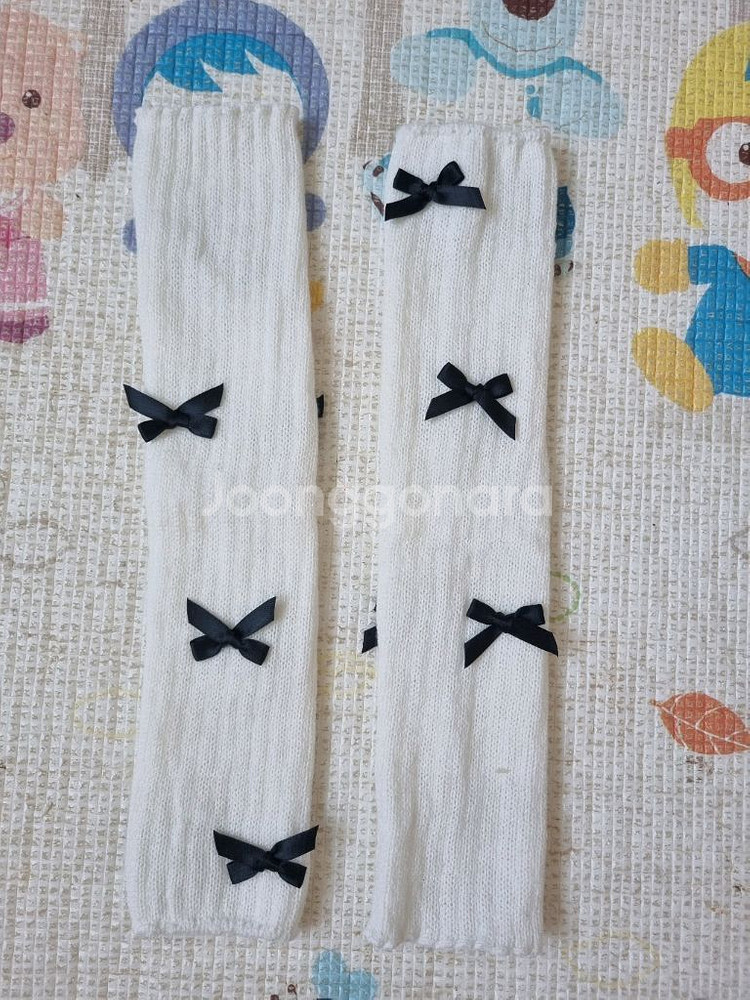 겨울용 털토끼 모자와 고양이 귀마개, 무릎토시 워머--3