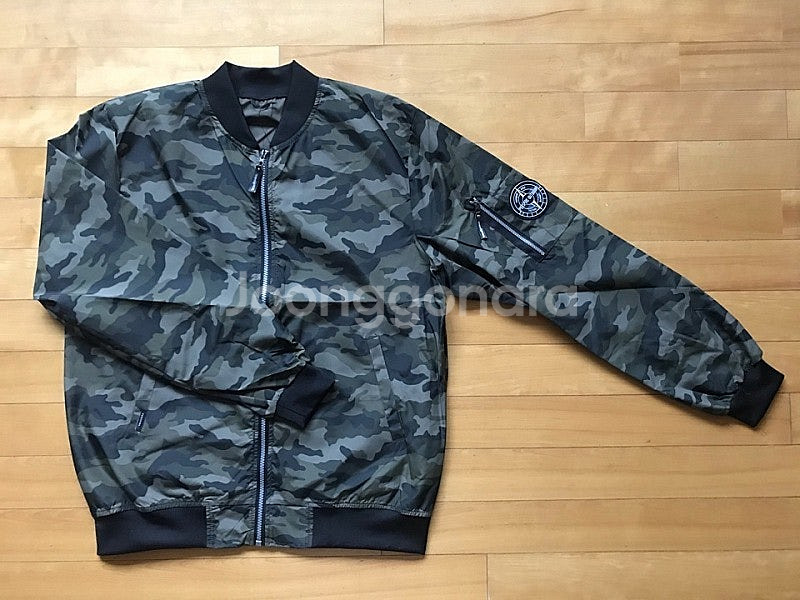 밀리터리(카모) 바람막이 항공점퍼--3