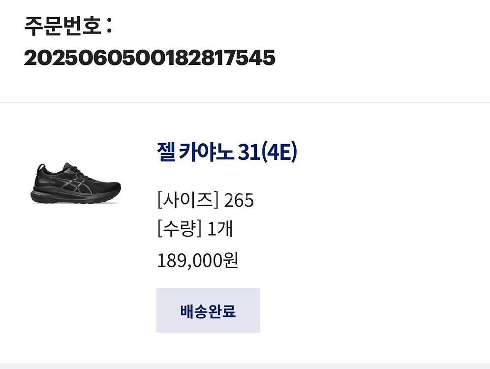 아식스 젤카야노31 265mm 4e--1