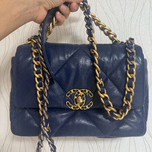 샤넬 19백 네이비