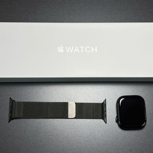 애플워치10 GPS 46mm 제트블랙 밀레니즈 애케플