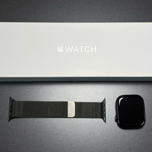 애플워치10 GPS 46mm 제트블랙 밀레니즈 애케플