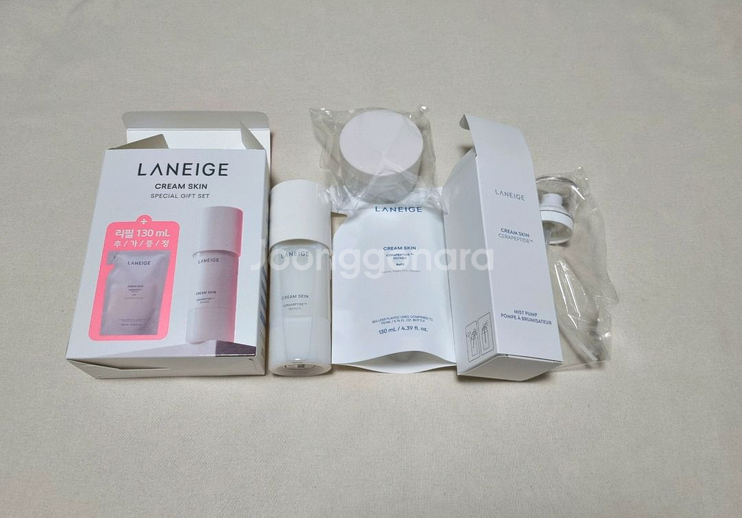 라네즈 크림스킨 세트 (본품170ml+리필130ml)--0