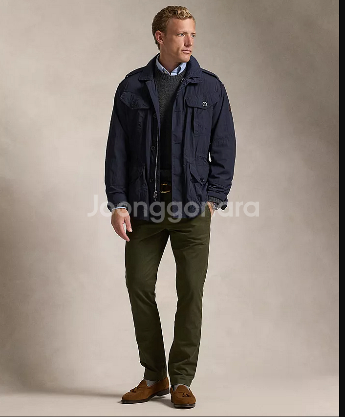 폴로 스트레치 치노 팬츠 / 올리브 / 33*32--0