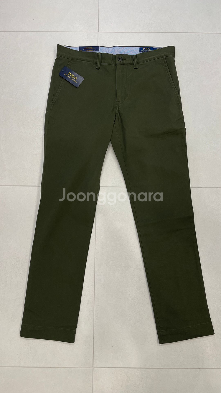 폴로 스트레치 치노 팬츠 / 올리브 / 33*32--4