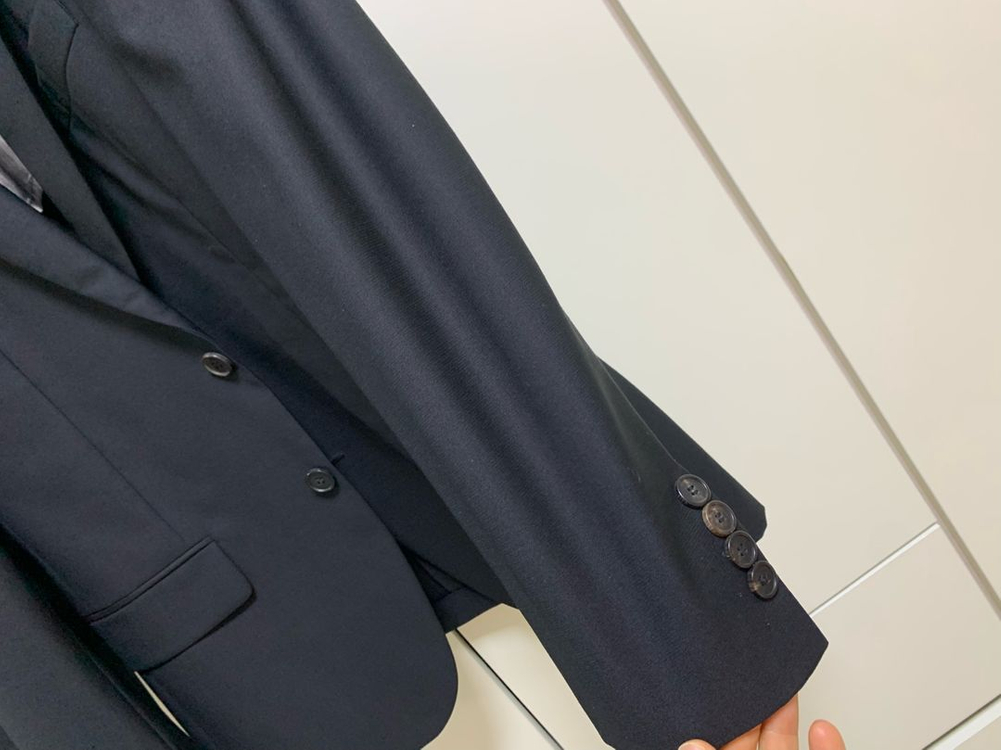 지이크 블랙 검정 수트 정장 이태리 레다원단100/78--6