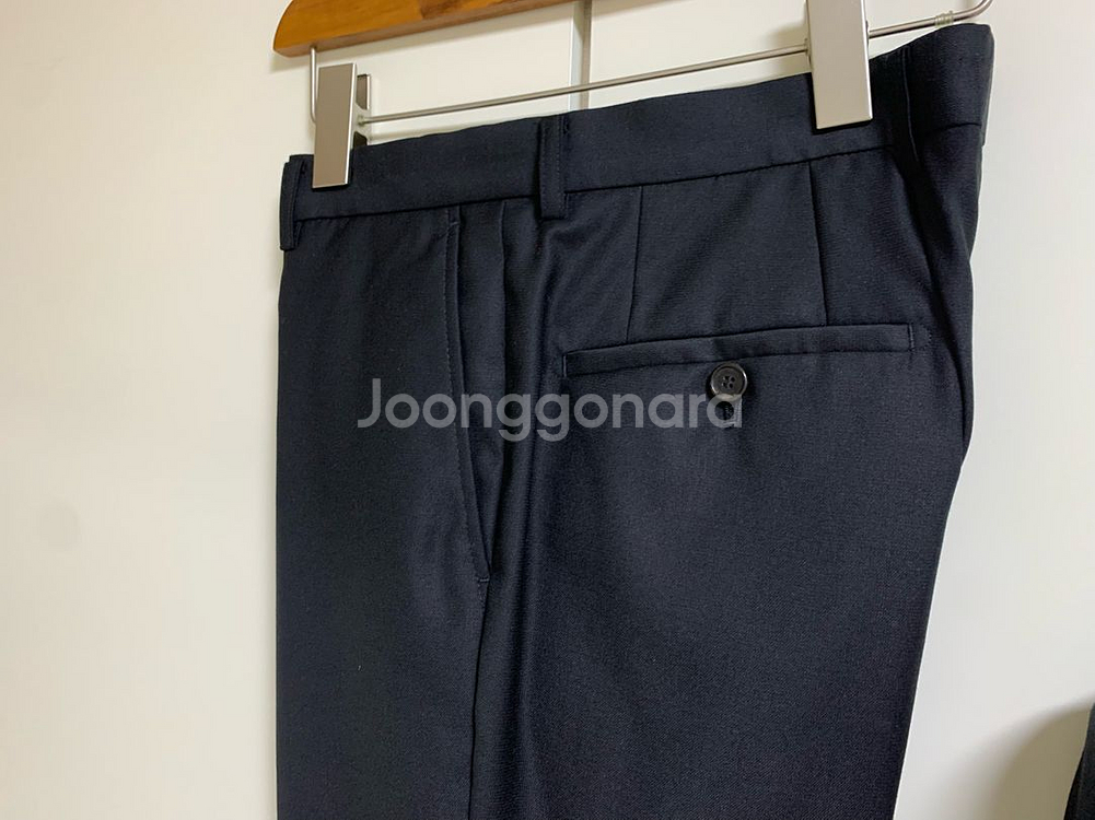 지이크 블랙 검정 수트 정장 이태리 레다원단100/78--7