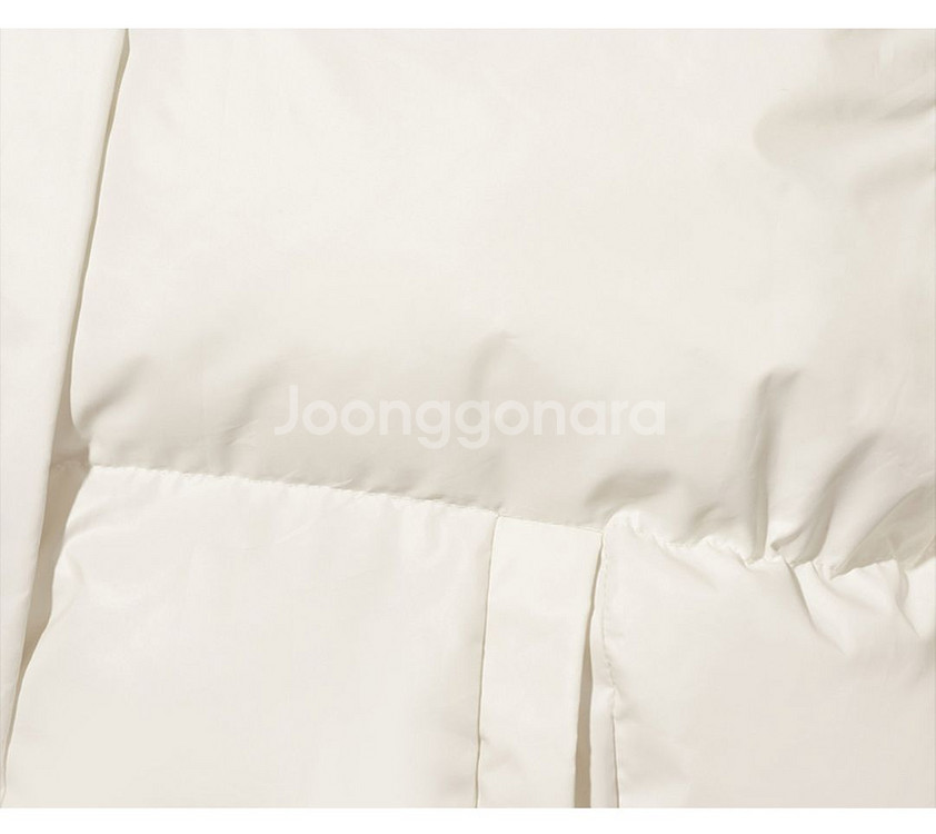 칙스 하트화이트 숏 패딩 점퍼 화이트--4