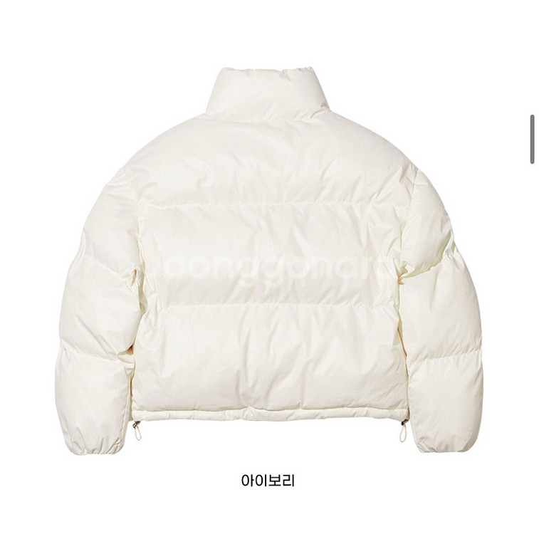 칙스 하트화이트 숏 패딩 점퍼 화이트--6