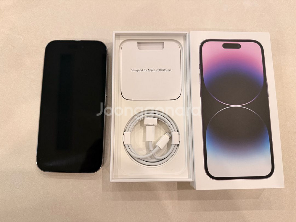 [자급제]아이폰 14Pro 딥퍼플 256GB 풀박스--6
