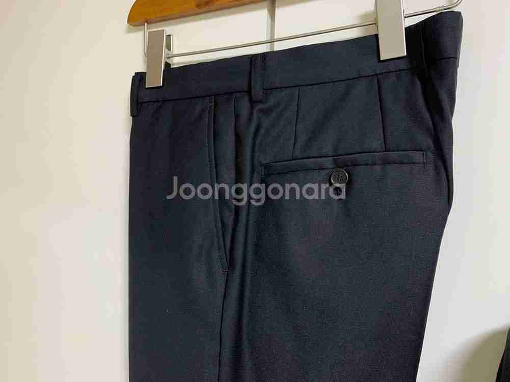 지이크 블랙 검정 수트 정장 이태리 레다원단100/78--15