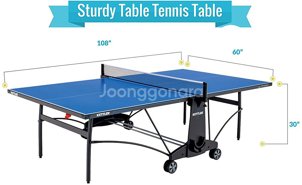KETTLER Cabo Outdoor 탁구대 (독일제)--4