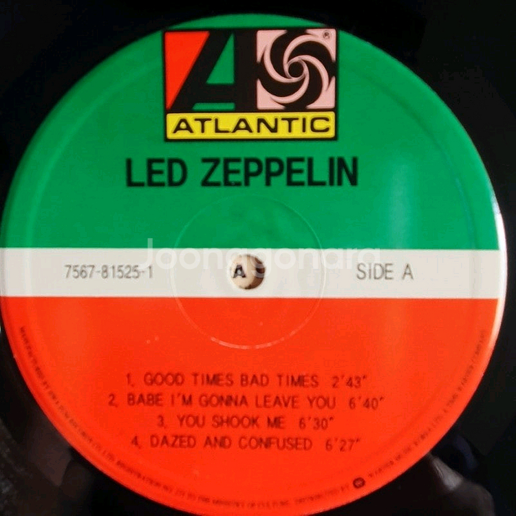 LED ZEPPELIN 데뷔앨범 LP--3