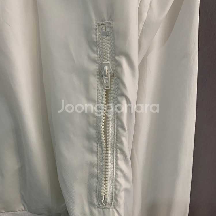 XL 나이키 우먼스 화이트 윈드러너 바람막이 후드 자켓--3