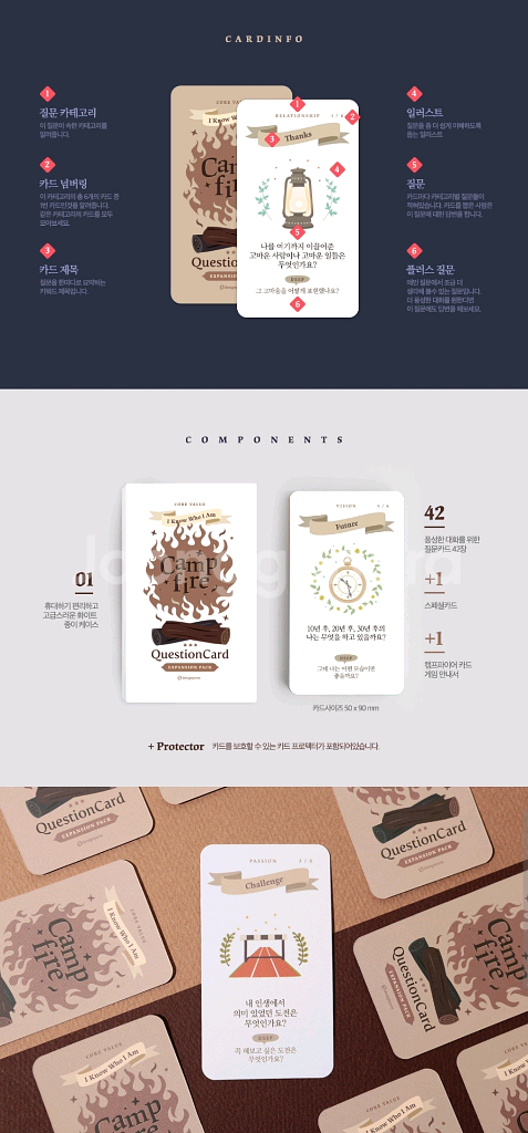 캠프파이어 퀘스천카드 다이스베이커리 아이스브레이킹 게임--5