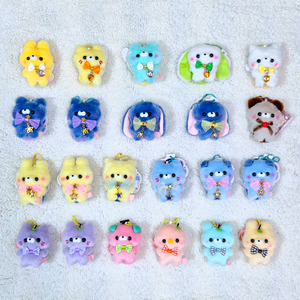 스쿳토탓치상 토끼 곰 고양이 오리 인형 가방고리 키링