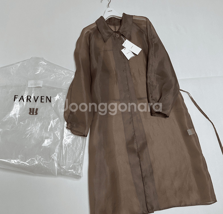 파르뱅 FARVEN 카디프 코트 브라운 새상품--2