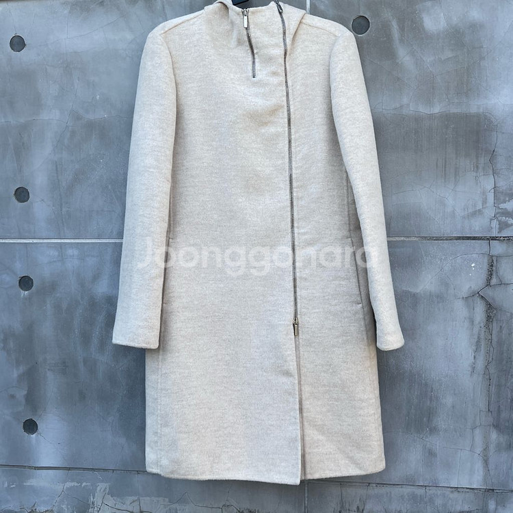 정품 Max Mara 후드 코트 핸드메이드 막스마라--1