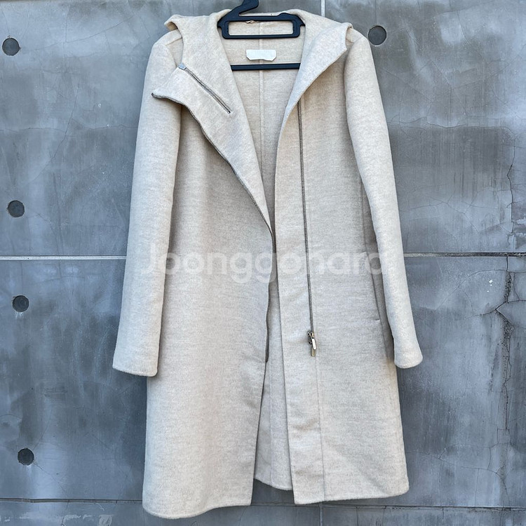 정품 Max Mara 후드 코트 핸드메이드 막스마라--3