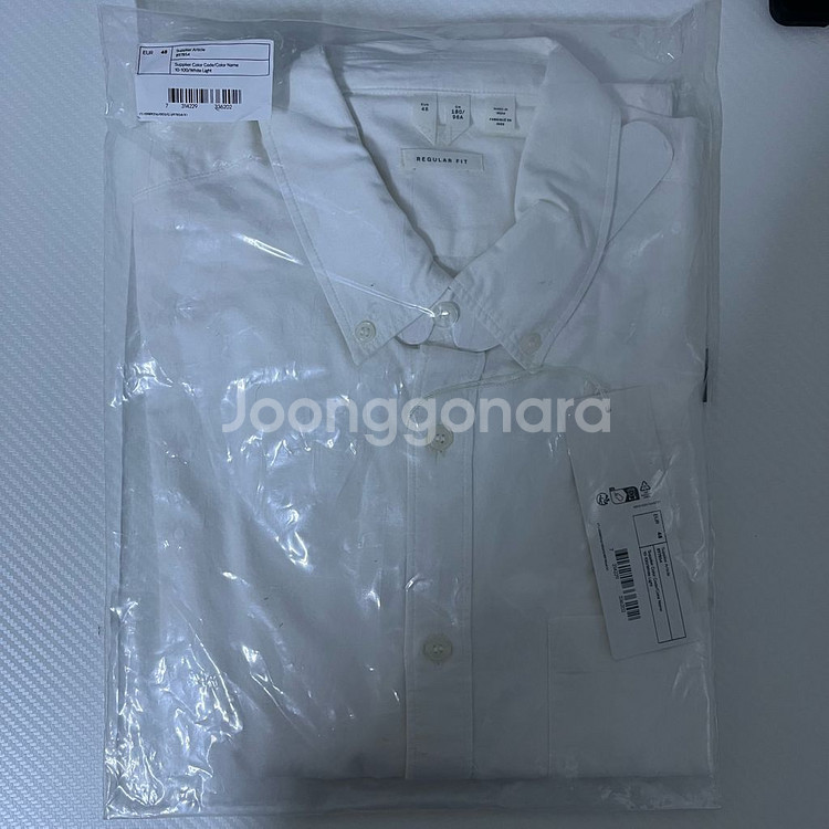 [새상품, 48] 아르켓 옥스포드 셔츠 화이트--2