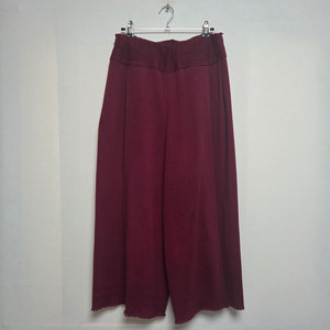 이세이미야케 여성 니트 와이드 팬츠 와인레드(M)