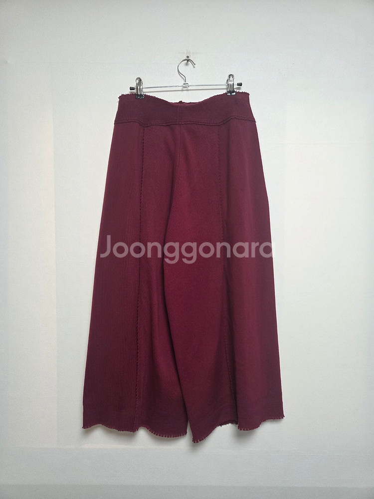 이세이미야케 여성 니트 와이드 팬츠 와인레드(M)--1