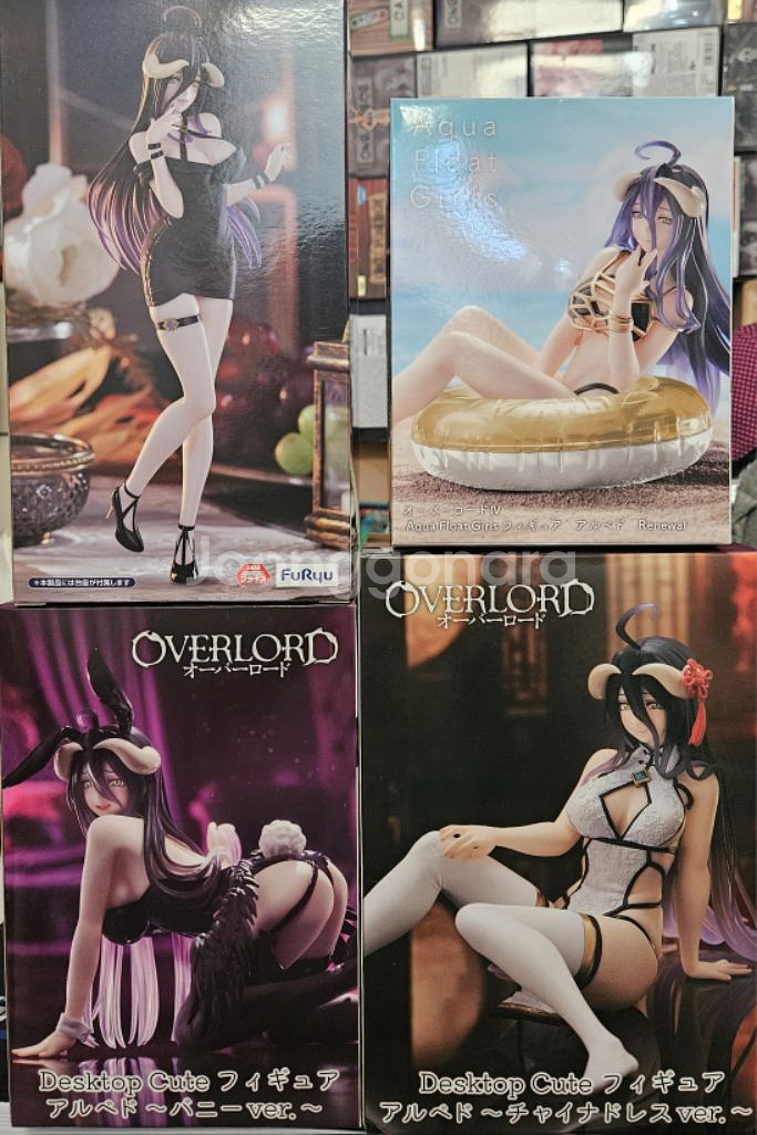 오버로드 데스크탑 큐트 알베도 일보내수용 피규어 4종--5