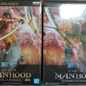 반프레스토 원피스 맨후드 로저 VS 흰수염 피규어 2종