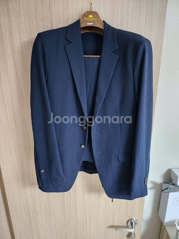 솔리드 옴므 시어서커 수트셋업--0