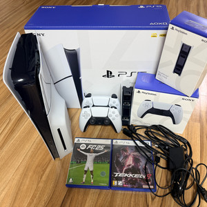 PS5디스크에디션 풀세트. 피파25,철권8CD포함