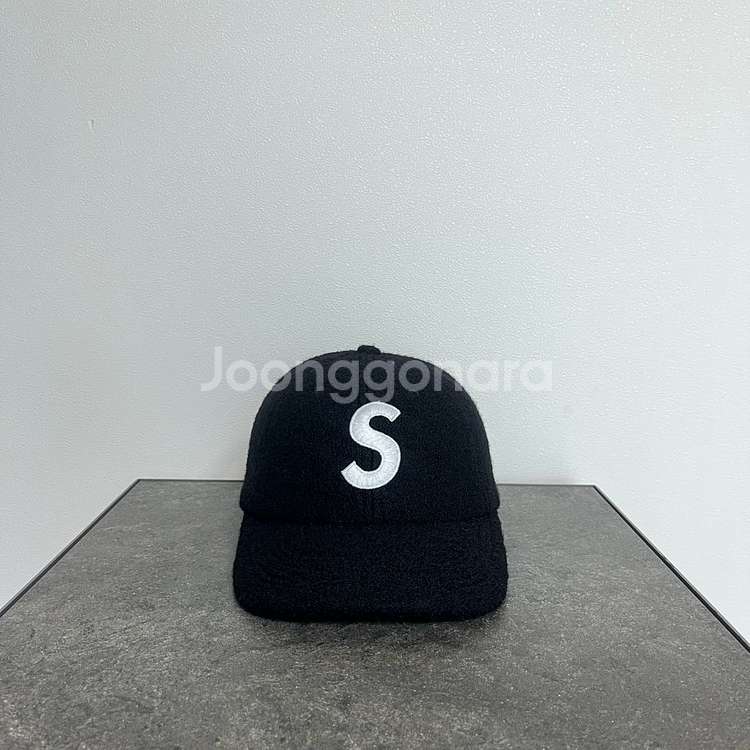슈프림 에스로고 보일드 블랙 에스로고 S로고 볼캡 모자--0
