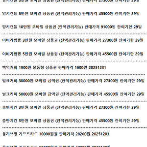 이비가짬뽕 양키캔들 백억커피 벌크커피 충만치킨 올리브영