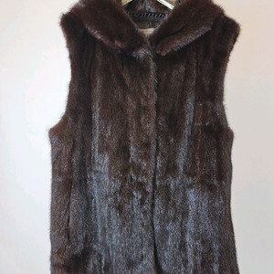 미사용급 제이밍크 후드 풀스킨 밍크베스트