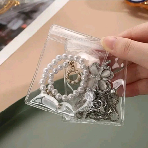 pvc 악세사리 포장 투명 지퍼백 봉투 총500매 일괄