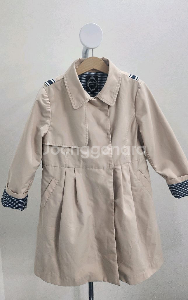 셀덴 키즈 여아 트렌치코트 트렌치자켓 130--0