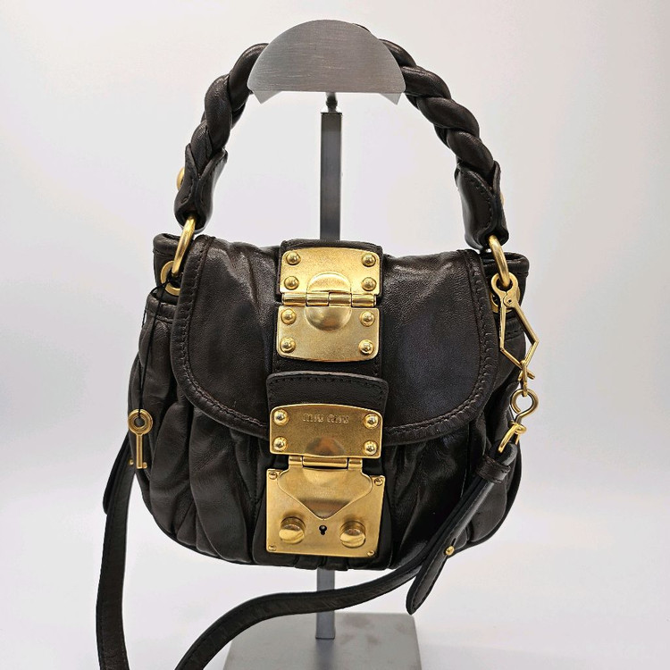 정품 미우미우 나파 미니 코퍼백--1