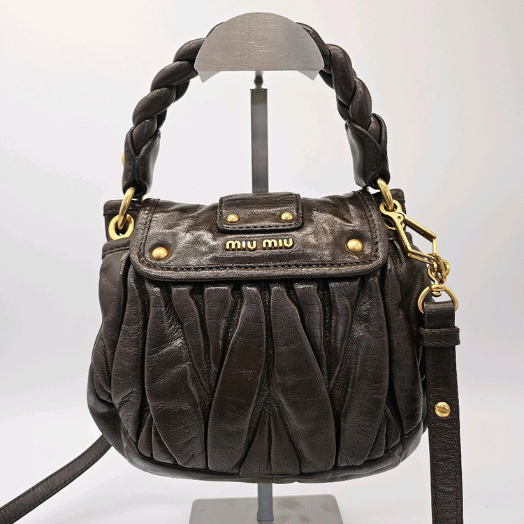 정품 미우미우 나파 미니 코퍼백--2