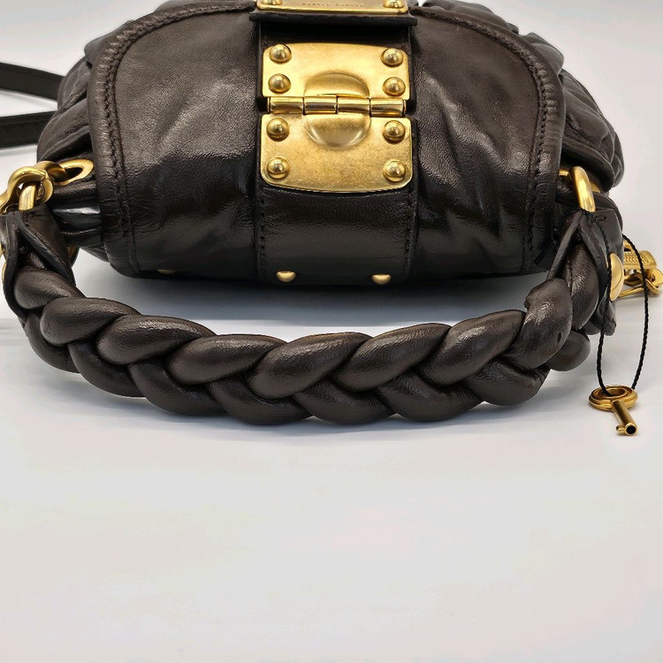 정품 미우미우 나파 미니 코퍼백--4