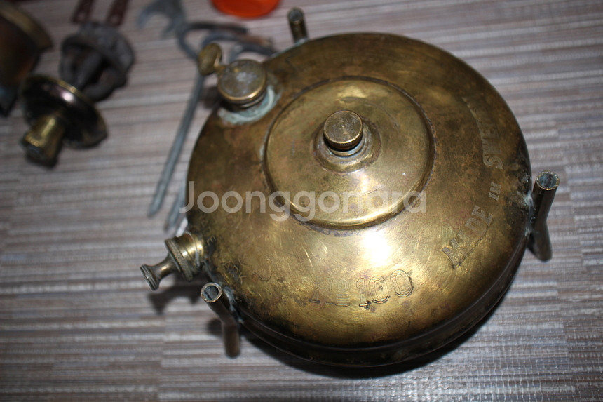 스웨덴 옵티머스 100 석유버너 캠핑 황동버너--5