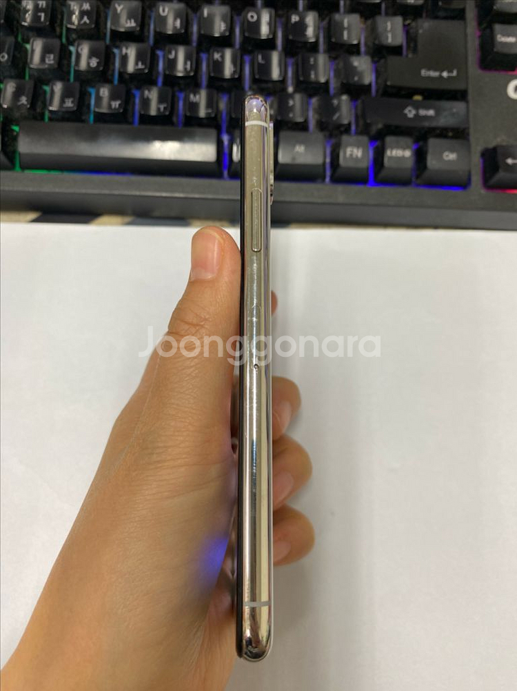 아이폰X 실버 A급 256GB 배터리성능100%--5